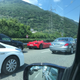 A regular traffic jam in Switzerland